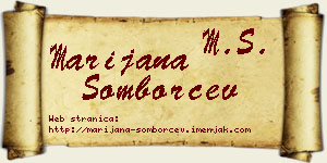 Marijana Somborčev vizit kartica